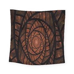 Fractal Red Brown Glass Fantasy Square Tapestry (small) by Celenk