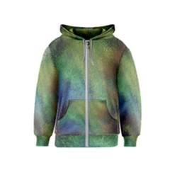 Frosted Glass Background Psychedelic Kids  Zipper Hoodie