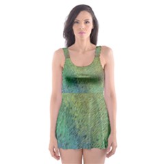 Frosted Glass Background Psychedelic Skater Dress Swimsuit by Celenk