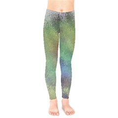 Frosted Glass Background Psychedelic Kids  Legging by Celenk