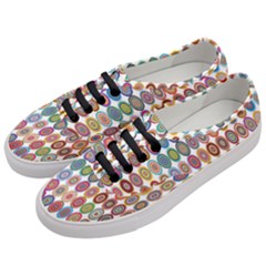 Decorative Ornamental Concentric Women s Classic Low Top Sneakers by Celenk