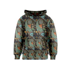 Pattern Background Fish Wallpaper Kids  Pullover Hoodie by Celenk