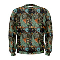 Pattern Background Fish Wallpaper Men s Sweatshirt by Celenk