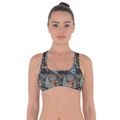 Pattern Background Fish Wallpaper Got No Strings Sports Bra by Celenk