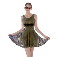 Fractal Waves Whirls Modern Skater Dress by Celenk