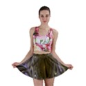 Fractal Waves Whirls Modern Mini Skirt View1