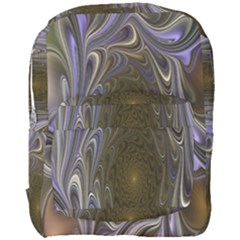 Fractal Waves Whirls Modern Full Print Backpack by Celenk