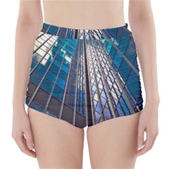 Architecture Skyscraper High-waisted Bikini Bottoms by Celenk