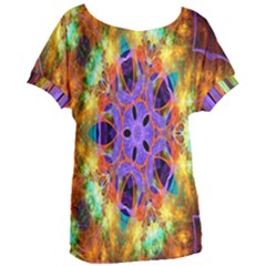 Kaleidoscope Pattern Ornament Women s Oversized Tee by Celenk