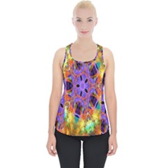 Kaleidoscope Pattern Ornament Piece Up Tank Top by Celenk