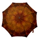 Orange Warm Hues Fractal Chaos Hook Handle Umbrellas (Large) View1