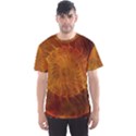 Orange Warm Hues Fractal Chaos Men s Sports Mesh Tee View1