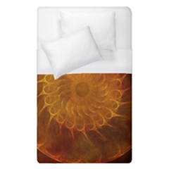 Orange Warm Hues Fractal Chaos Duvet Cover (single Size) by Celenk