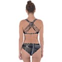 Fractal Circle Circular Geometry Criss Cross Bikini Set View2