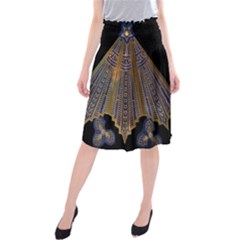 Deco Fan Midi Beach Skirt by DeneWestUK