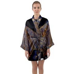 Deco Fan Long Sleeve Kimono Robe by DeneWestUK