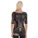 Steampunk, Wonderful Clockwork With Gears Wide Neckline Tee View2