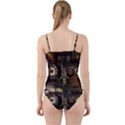 Steampunk, Wonderful Clockwork With Gears Cut Out Top Tankini Set View2