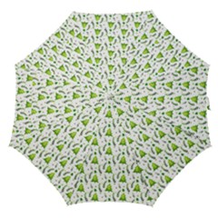 Watercolor Christmas Tree Straight Umbrellas by patternstudio