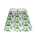 Watercolor Christmas Tree Fitted Sheet (Full/ Double Size) View1