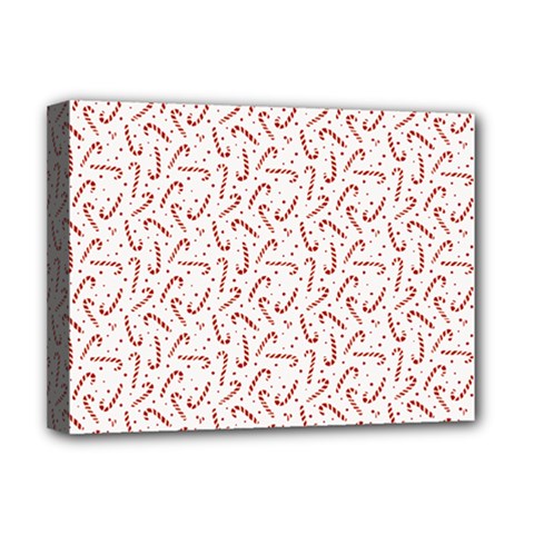 Candy Cane Deluxe Canvas 16  X 12   by patternstudio