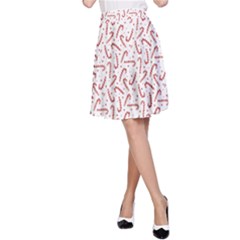 Candy Cane A-line Skirt by patternstudio