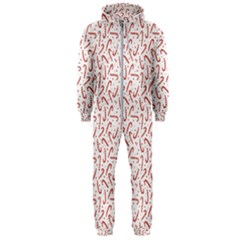 Candy Cane Hooded Jumpsuit (men)  by patternstudio