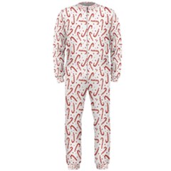 Candy Cane Onepiece Jumpsuit (men)  by patternstudio