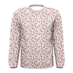 Candy Cane Men s Long Sleeve Tee by patternstudio