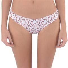 Candy Cane Reversible Hipster Bikini Bottoms