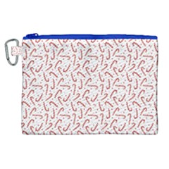 Candy Cane Canvas Cosmetic Bag (xl)