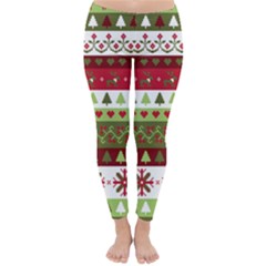 Christmas Spirit Pattern Classic Winter Leggings