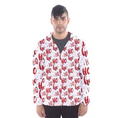 Ho Ho Ho Santaclaus Christmas Cheer Hooded Wind Breaker (men)