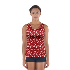 Red Reindeers Sport Tank Top  by patternstudio