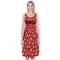 Red Reindeers Midi Sleeveless Dress View1