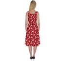 Red Reindeers Midi Sleeveless Dress View2