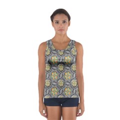 Beveled Geometric Pattern Sport Tank Top  by linceazul