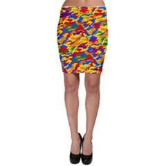 Homouflage Gay Stealth Camouflage Bodycon Skirt by PodArtist