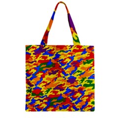 Homouflage Gay Stealth Camouflage Zipper Grocery Tote Bag by PodArtist