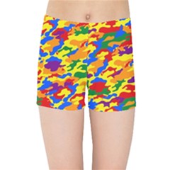 Homouflage Gay Stealth Camouflage Kids Sports Shorts by PodArtist