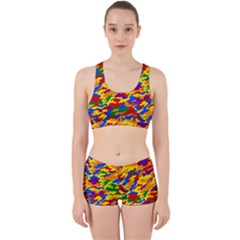 Homouflage Gay Stealth Camouflage Work It Out Sports Bra Set by PodArtist