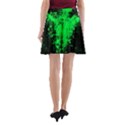 green triangle splash A-Line Pocket Skirt View2