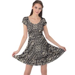 Animal Print Camo Pattern Cap Sleeve Dress by dflcprints