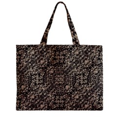 Animal Print Camo Pattern Zipper Mini Tote Bag by dflcprints