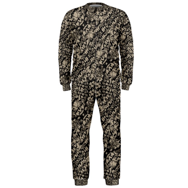 Animal Print Camo Pattern OnePiece Jumpsuit (Men) 