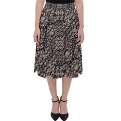 Animal Print Camo Pattern Folding Skater Skirt