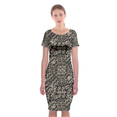 Animal Print Camo Pattern Classic Short Sleeve Midi Dress by dflcprints