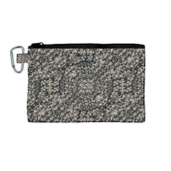 Animal Print Camo Pattern Canvas Cosmetic Bag (medium)