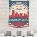 Retro Toledo Skyline Medium Tapestry View2