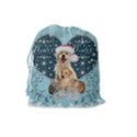 It s winter and christmas time, cute kitten and dogs Drawstring Pouches (Large)  View2